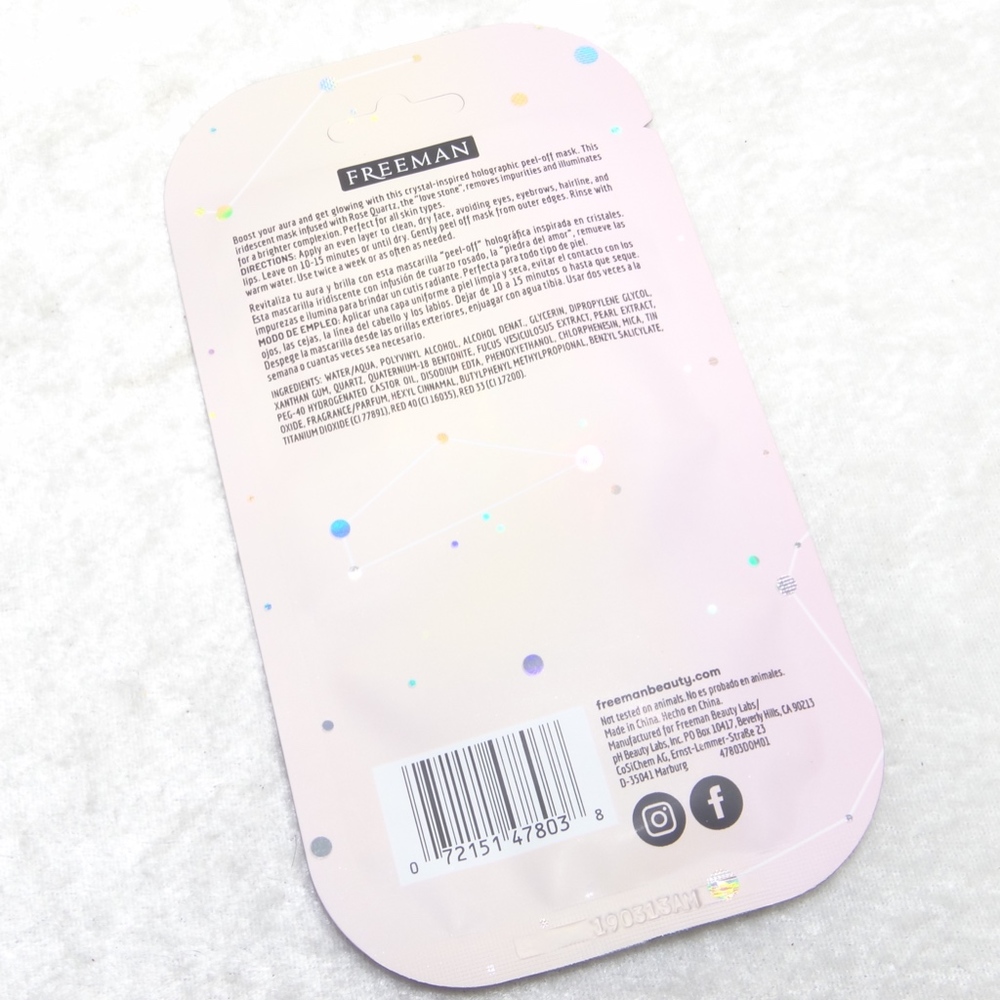FREEMAN Cosmic Holographic Peel Off Mask - Picture 2 of 2